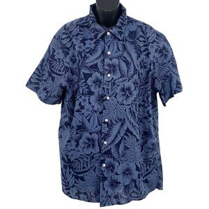 Polo Ralph Lauren Slim Hawaiian Shirt Extra Large XL Short Sleeve Floral EUC